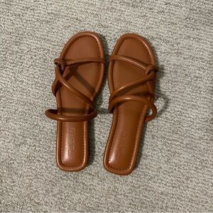 Madewell bombe slide leather